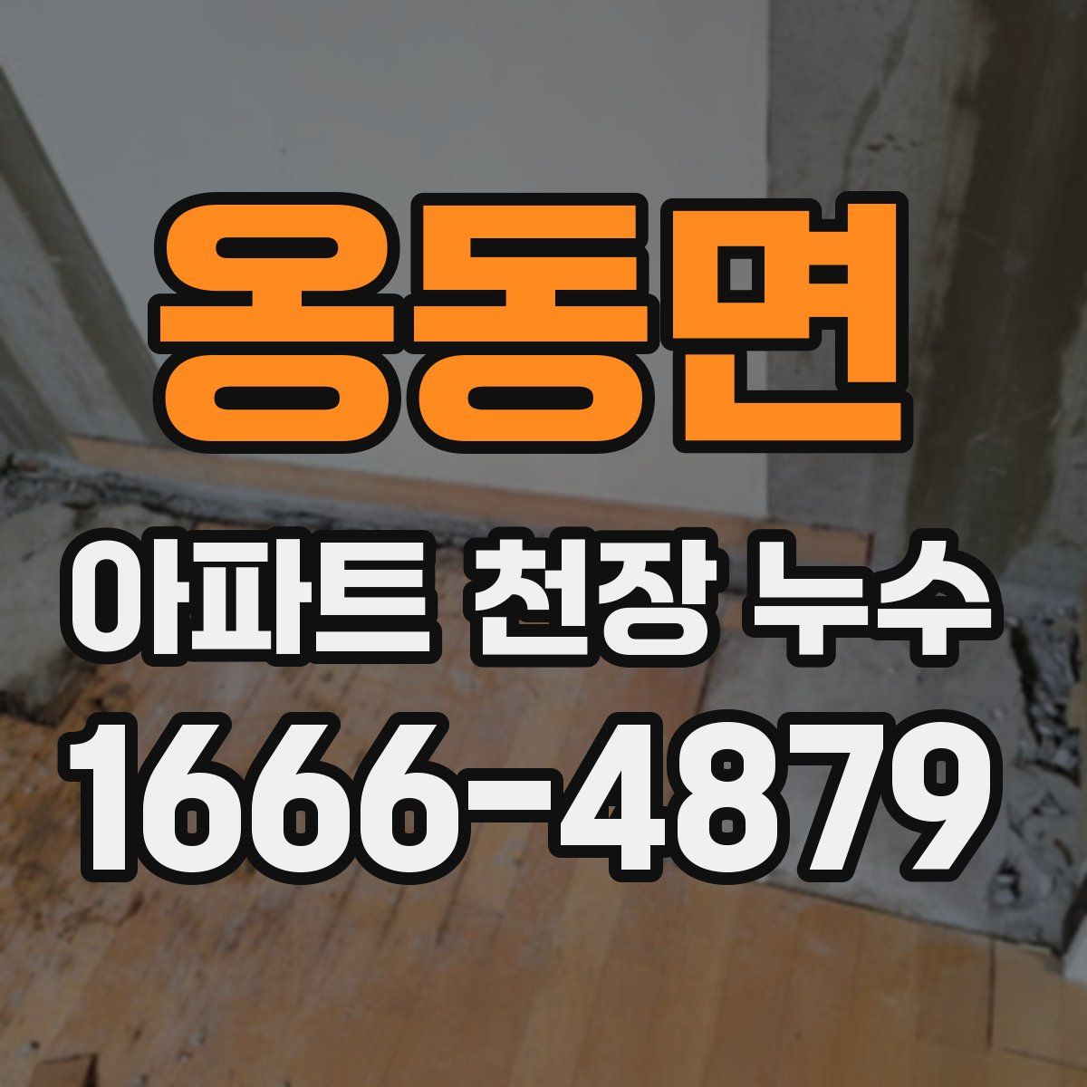 옹동면 아파트 천장 누수