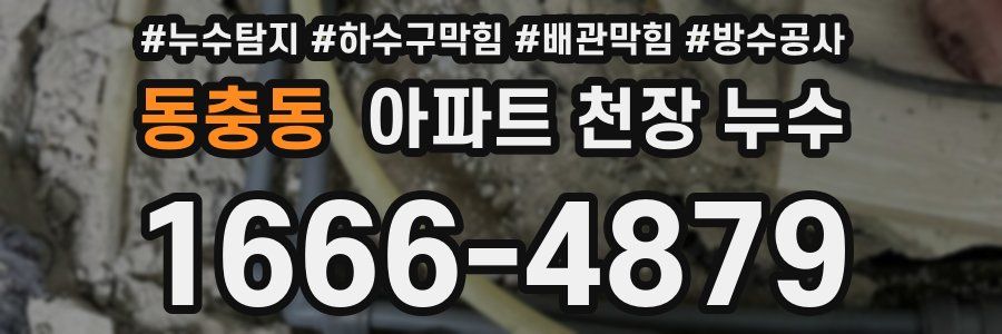 동충동 아파트 천장 누수