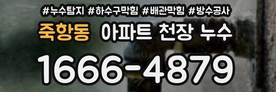 죽항동 아파트 천장 누수