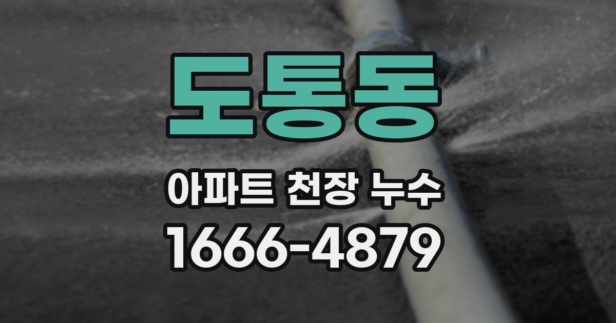 도통동 아파트 천장 누수