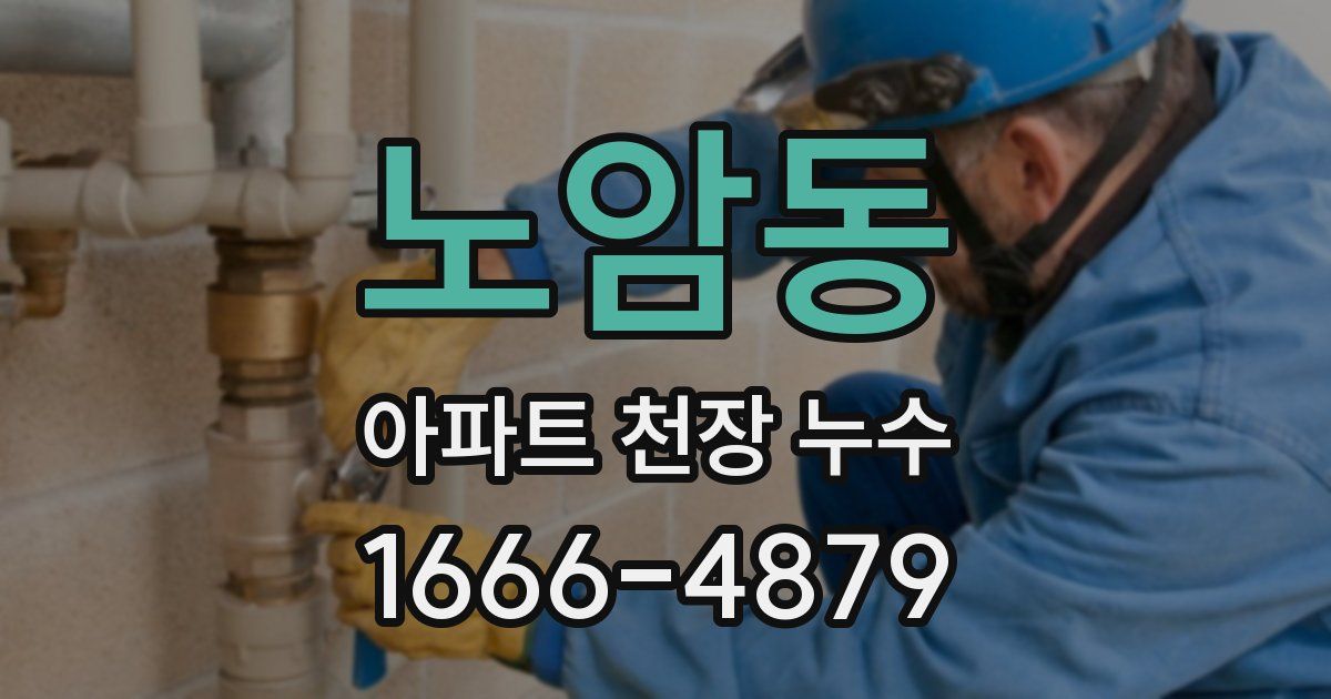노암동 아파트 천장 누수