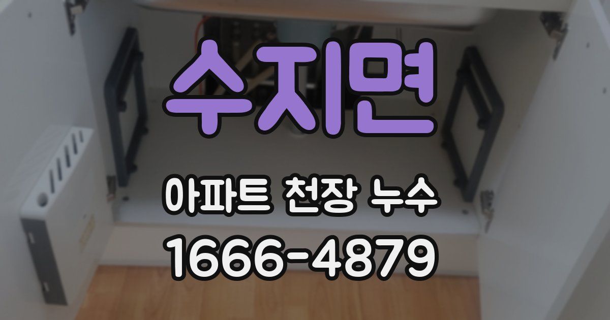 수지면 아파트 천장 누수
