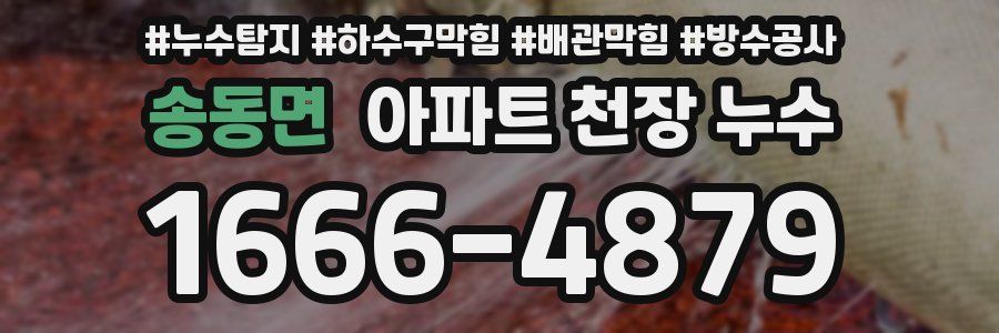 송동면 아파트 천장 누수
