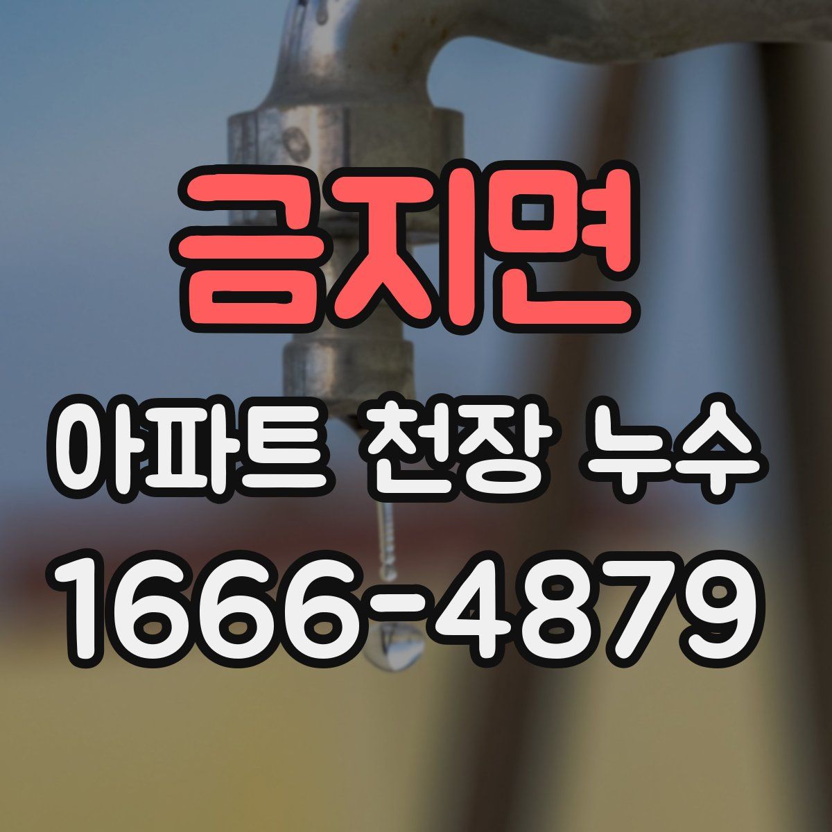 금지면 아파트 천장 누수