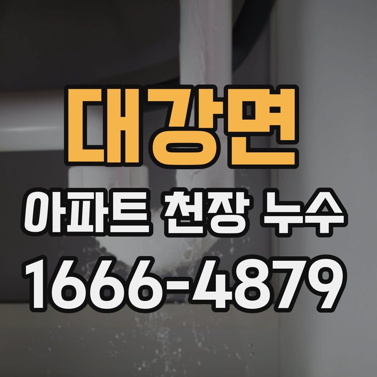 대강면 아파트 천장 누수