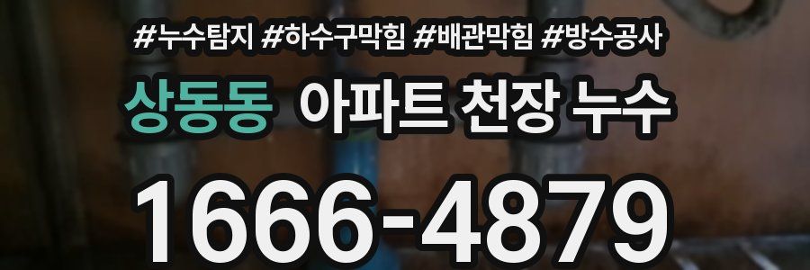 상동동 아파트 천장 누수