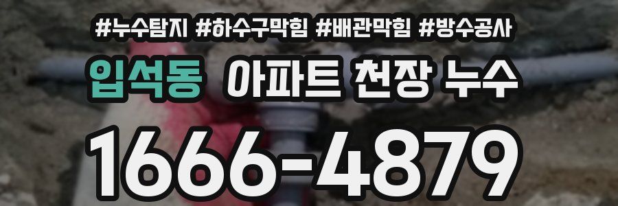 입석동 아파트 천장 누수