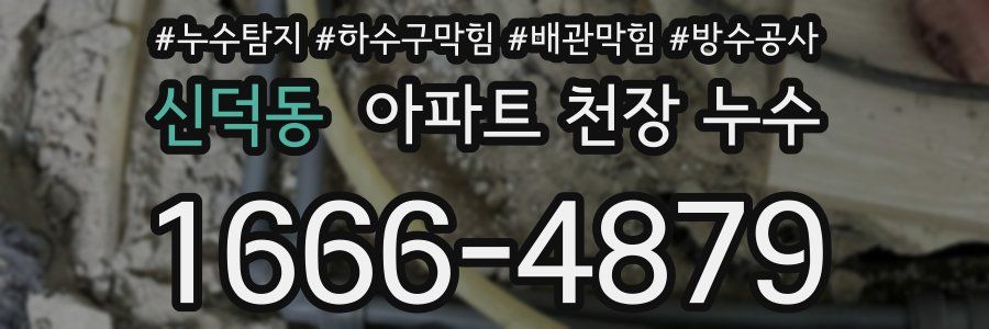 신덕동 아파트 천장 누수