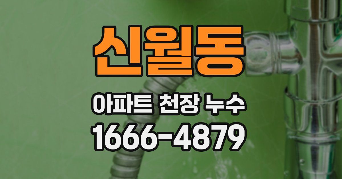 신월동 아파트 천장 누수