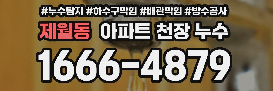 제월동 아파트 천장 누수
