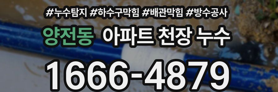 양전동 아파트 천장 누수