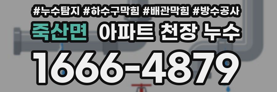 죽산면 아파트 천장 누수