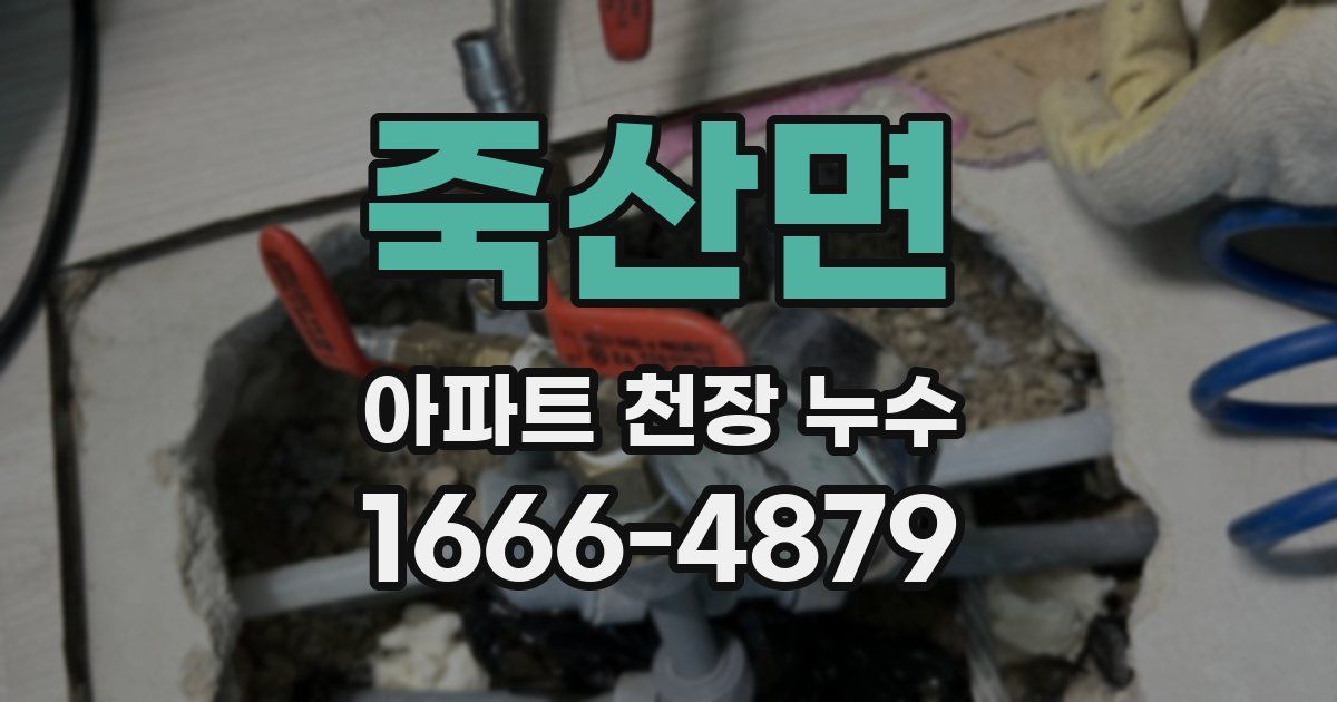 죽산면 아파트 천장 누수
