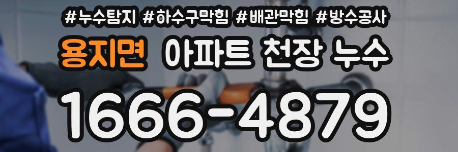 용지면 아파트 천장 누수