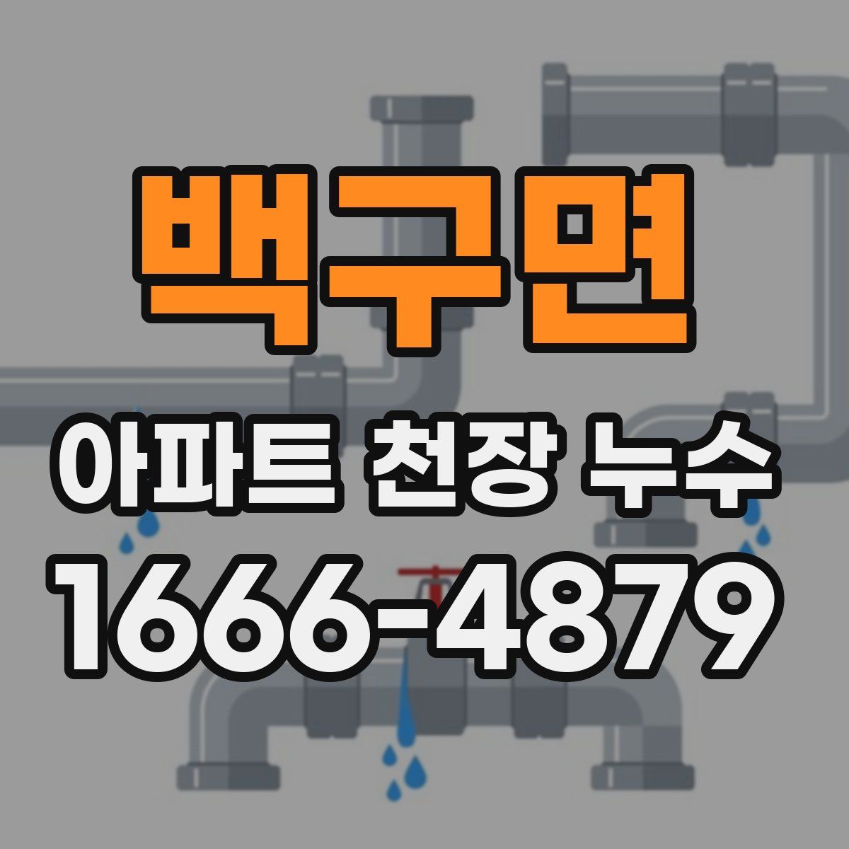 백구면 아파트 천장 누수