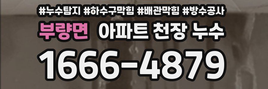 부량면 아파트 천장 누수