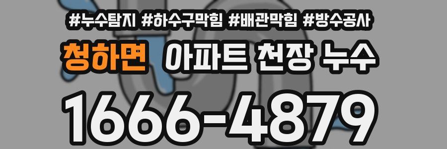 청하면 아파트 천장 누수