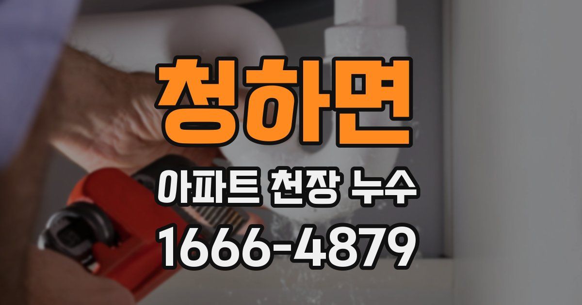 청하면 아파트 천장 누수