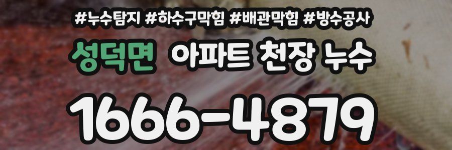 성덕면 아파트 천장 누수