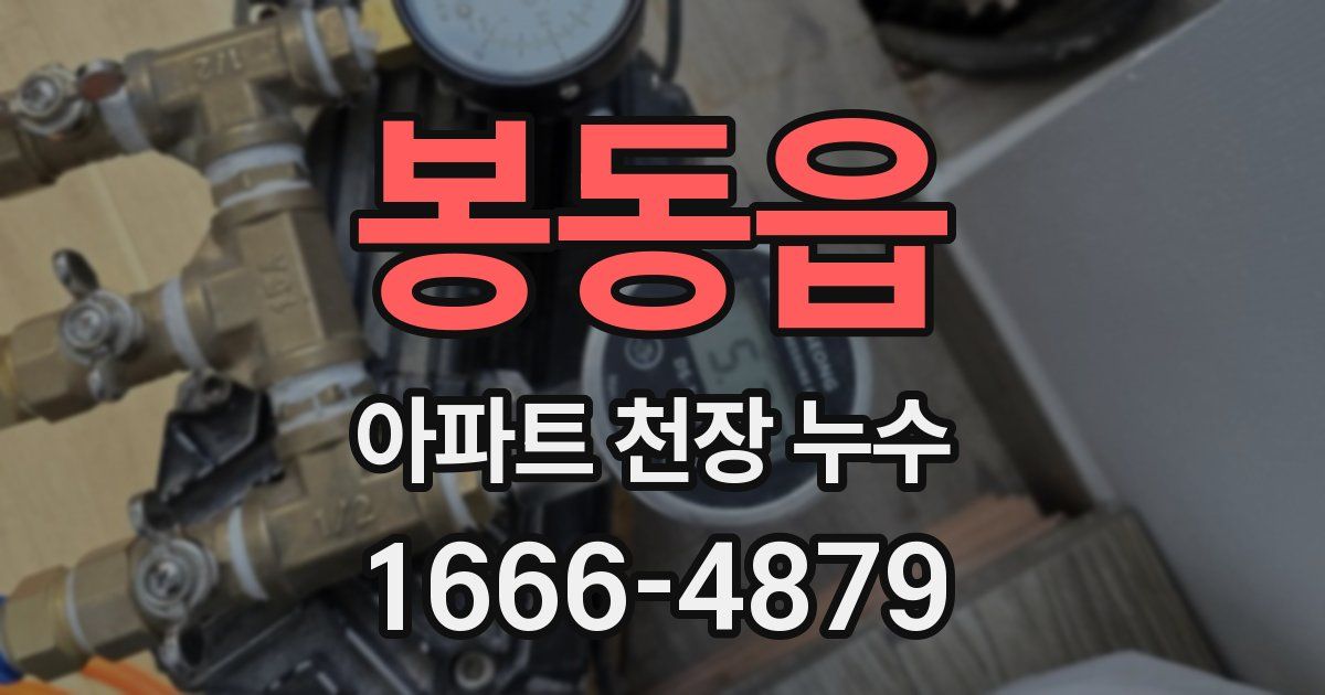 봉동읍 아파트 천장 누수