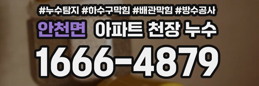 안천면 아파트 천장 누수