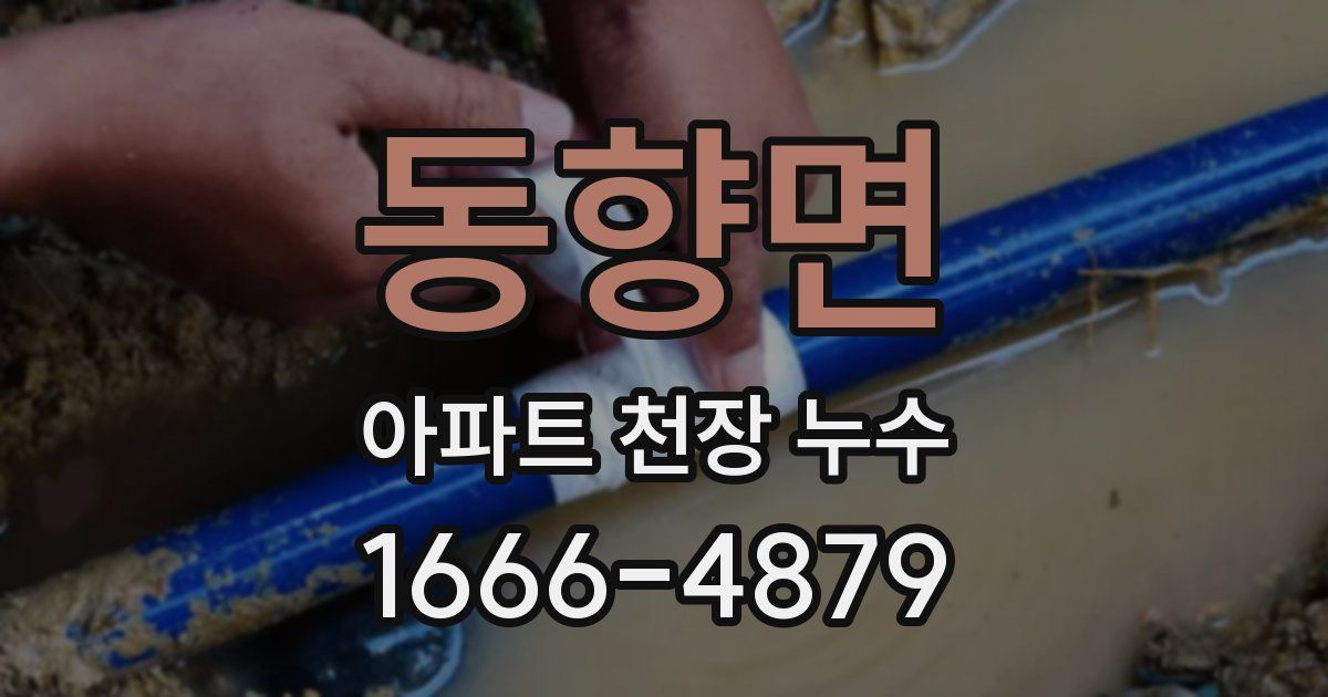 동향면 아파트 천장 누수