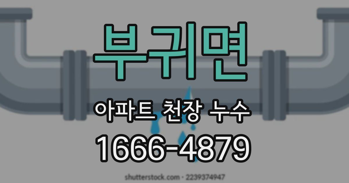 부귀면 아파트 천장 누수