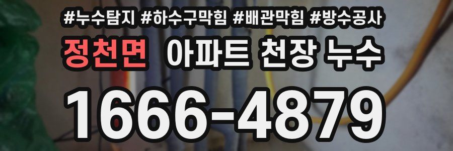 정천면 아파트 천장 누수