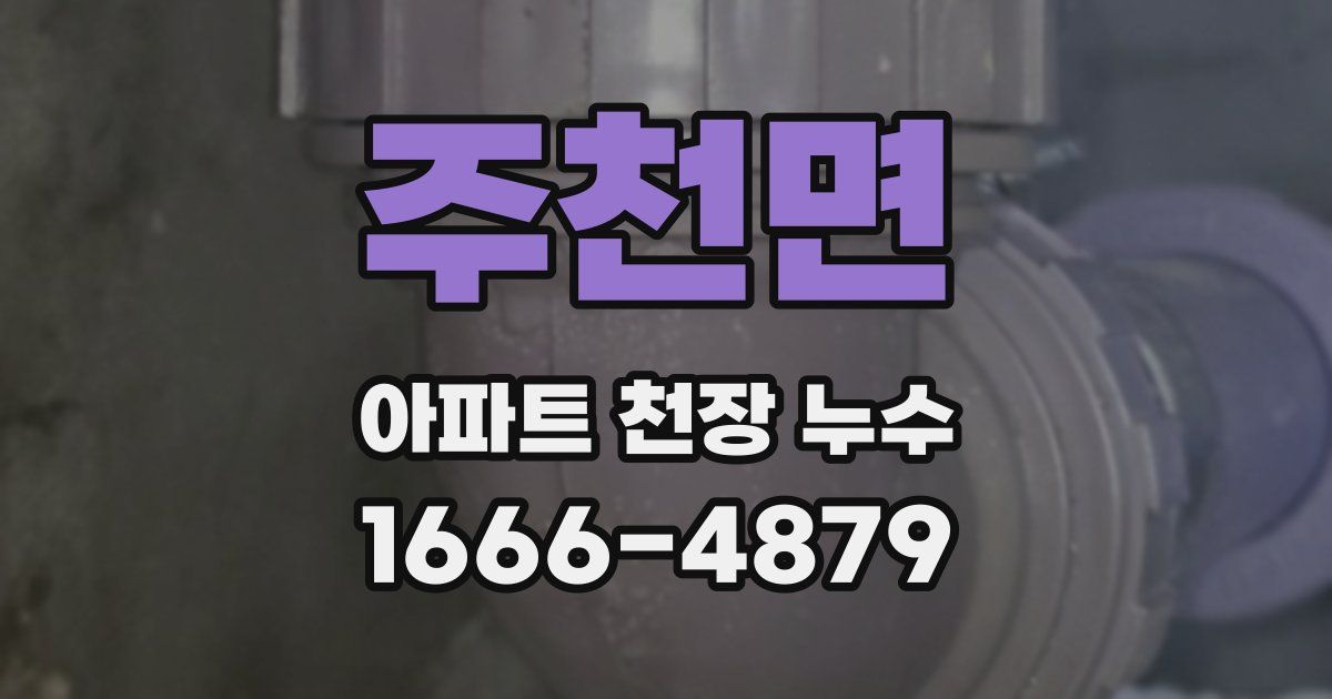주천면 아파트 천장 누수