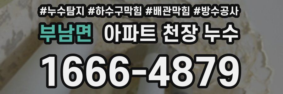 부남면 아파트 천장 누수