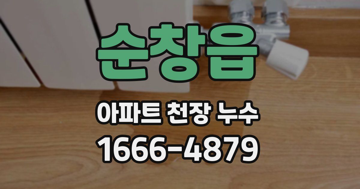 순창읍 아파트 천장 누수