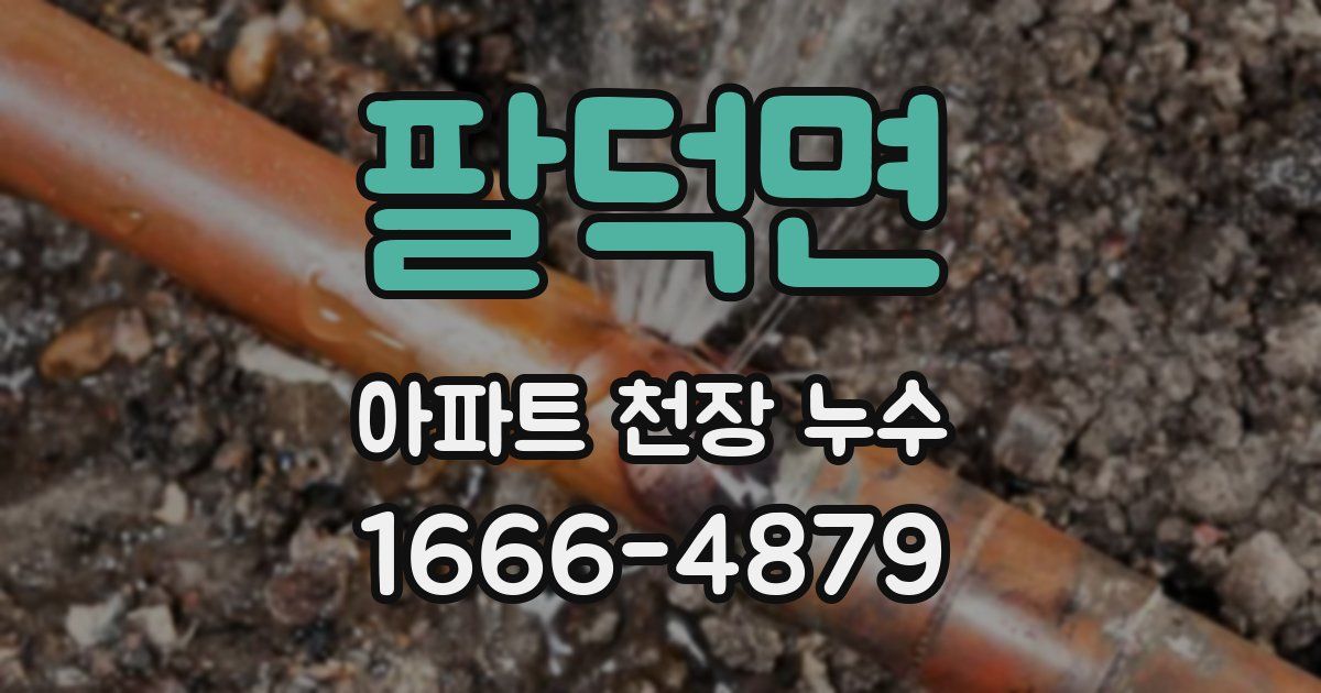 팔덕면 아파트 천장 누수