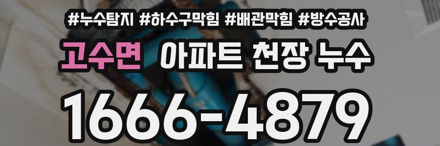 고수면 아파트 천장 누수