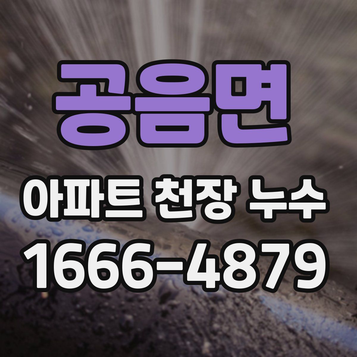 공음면 아파트 천장 누수