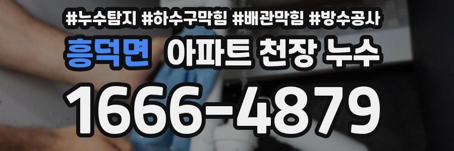 흥덕면 아파트 천장 누수