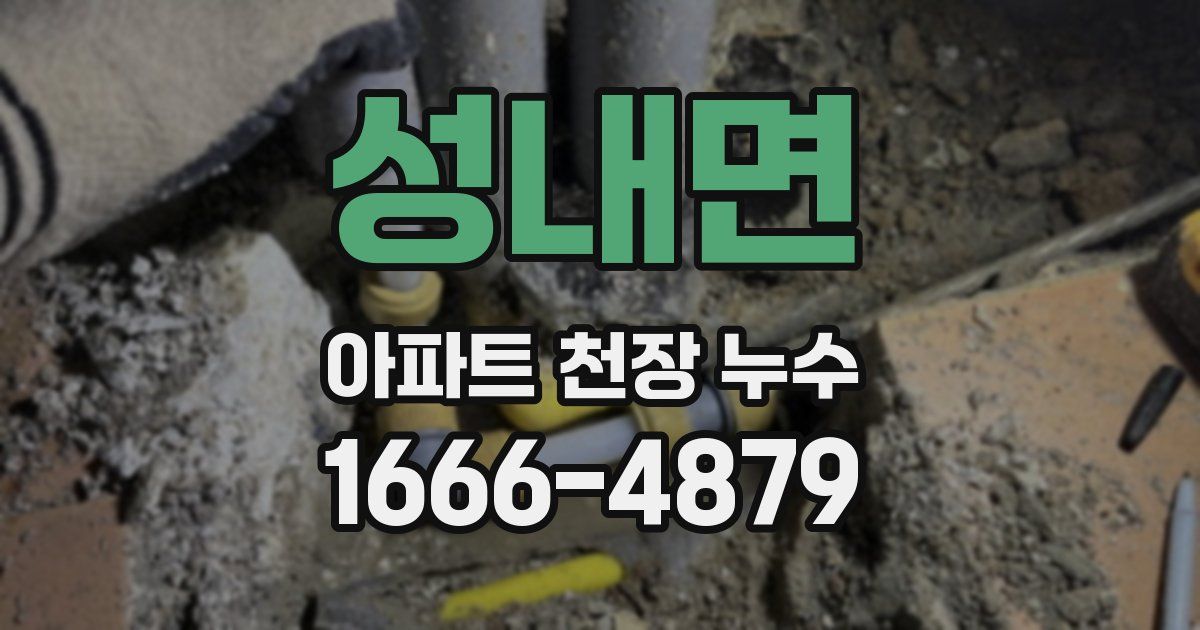 성내면 아파트 천장 누수