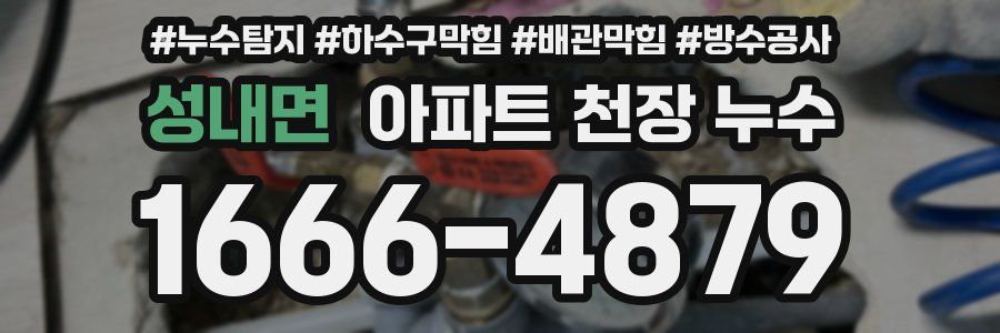 성내면 아파트 천장 누수
