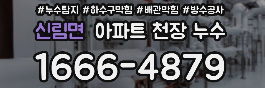 신림면 아파트 천장 누수
