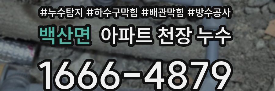 백산면 아파트 천장 누수