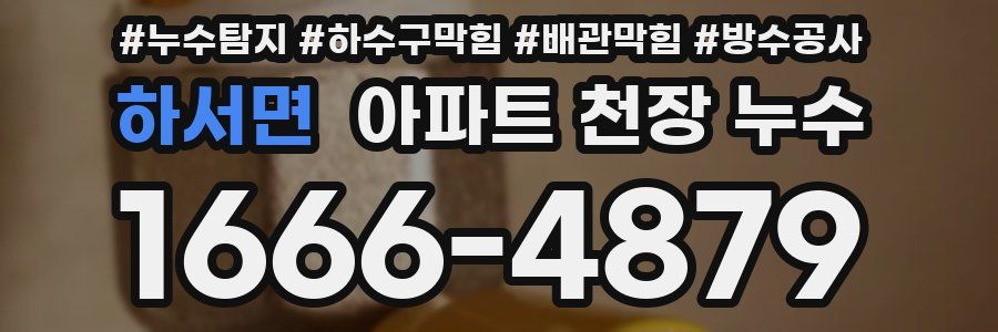 하서면 아파트 천장 누수
