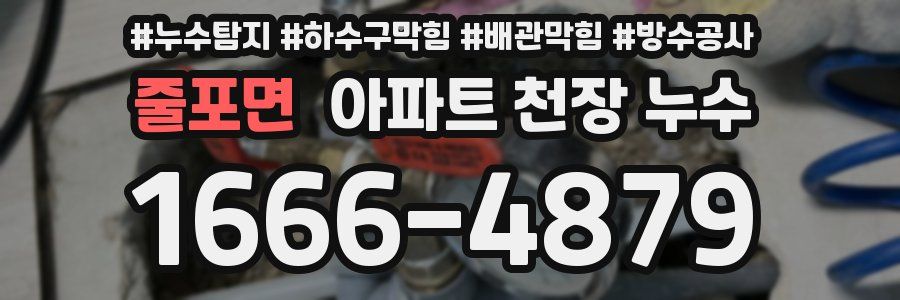 줄포면 아파트 천장 누수