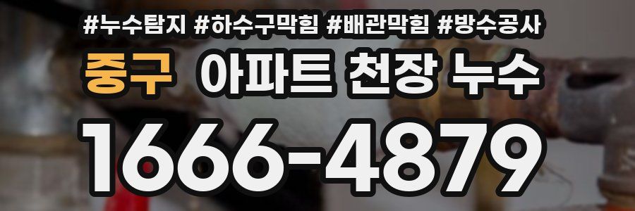 중구 아파트 천장 누수