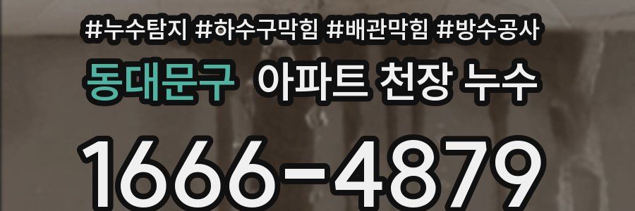 동대문구 아파트 천장 누수