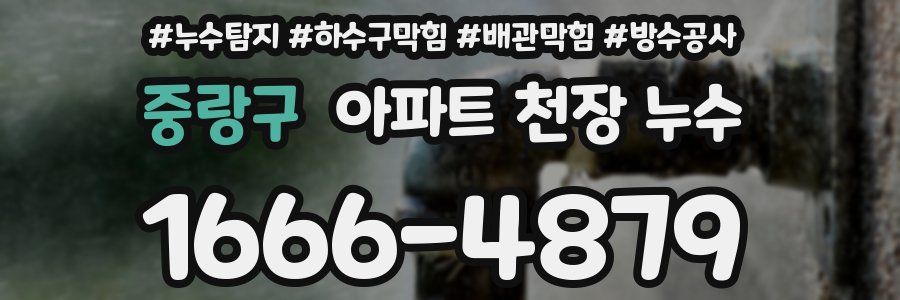 중랑구 아파트 천장 누수