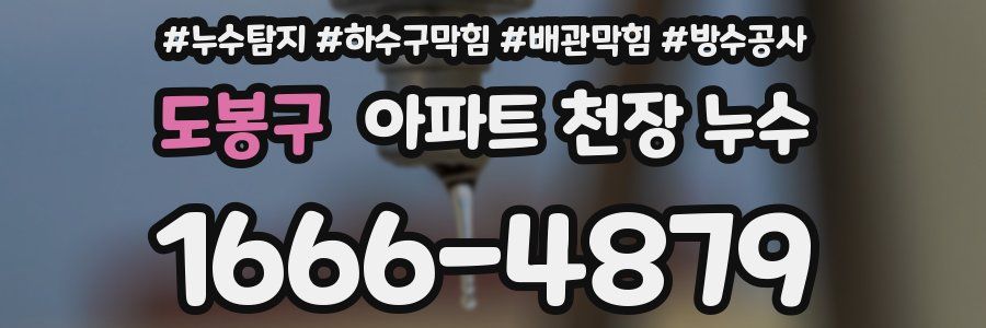 도봉구 아파트 천장 누수