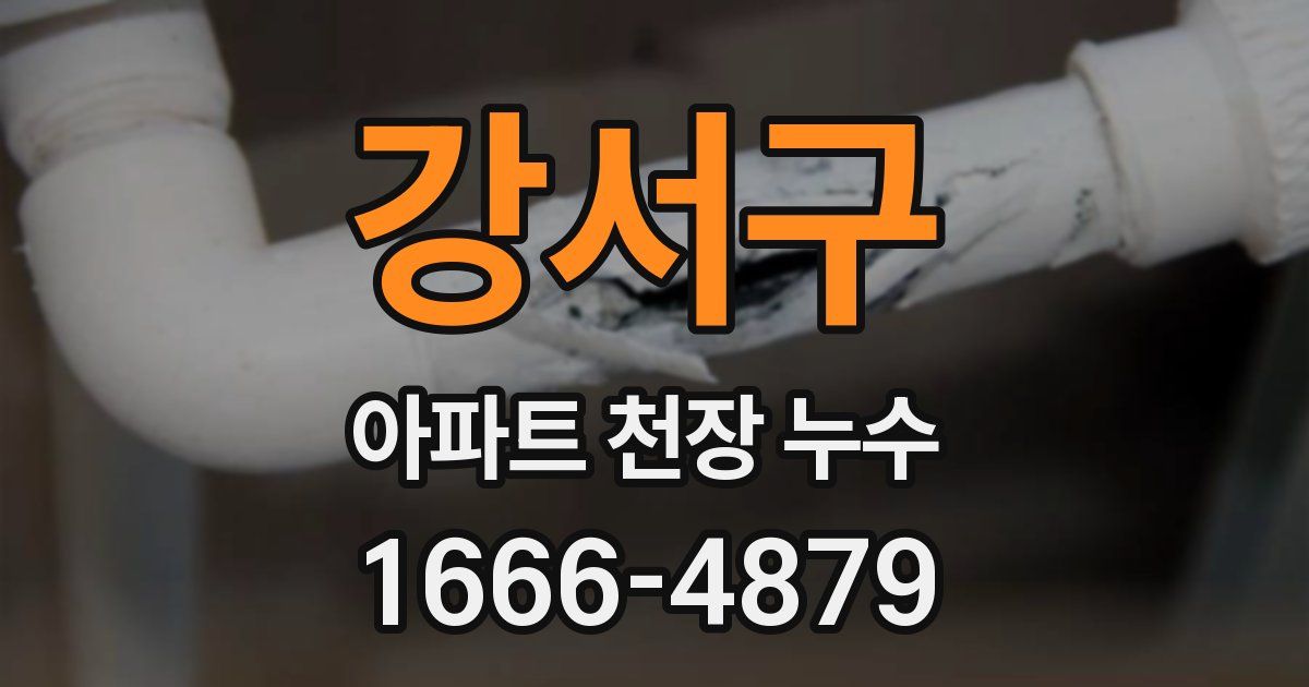 강서구 아파트 천장 누수
