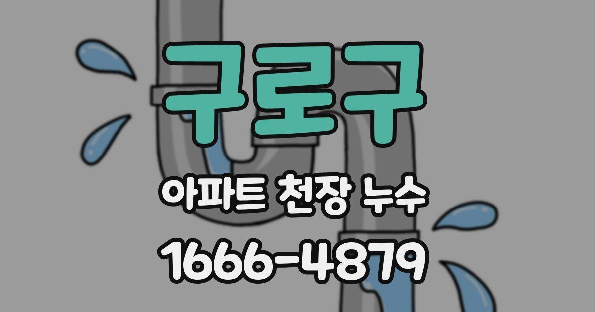 구로구 아파트 천장 누수