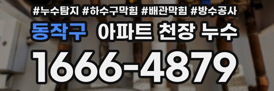 동작구 아파트 천장 누수