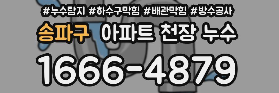 송파구 아파트 천장 누수