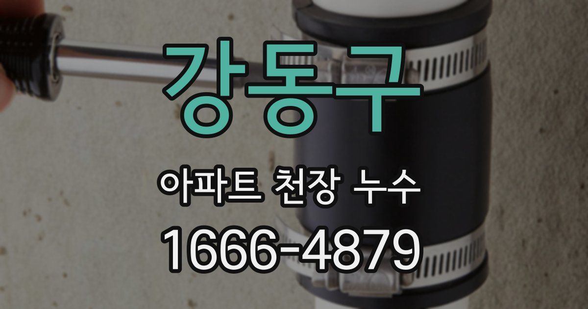 강동구 아파트 천장 누수